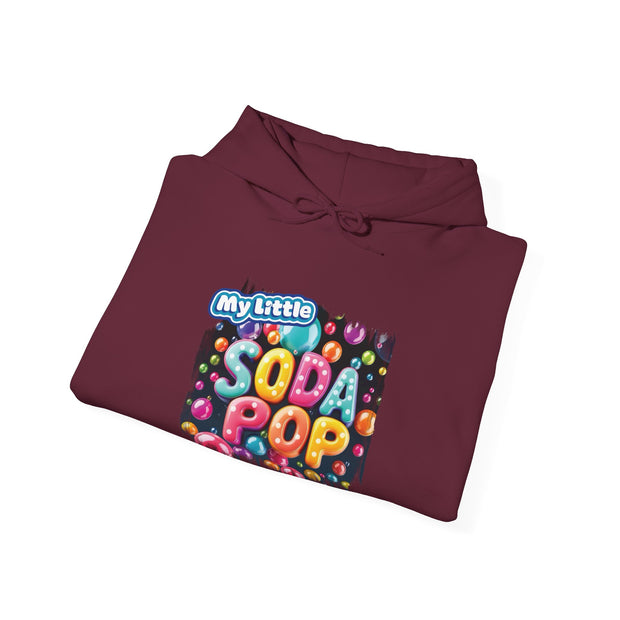 My Little Soda Pop Hooded Sweatshirt, Trendy Unisex Pullover, Fun Gift for Teens, Casual Wear, Comfortable Street Style