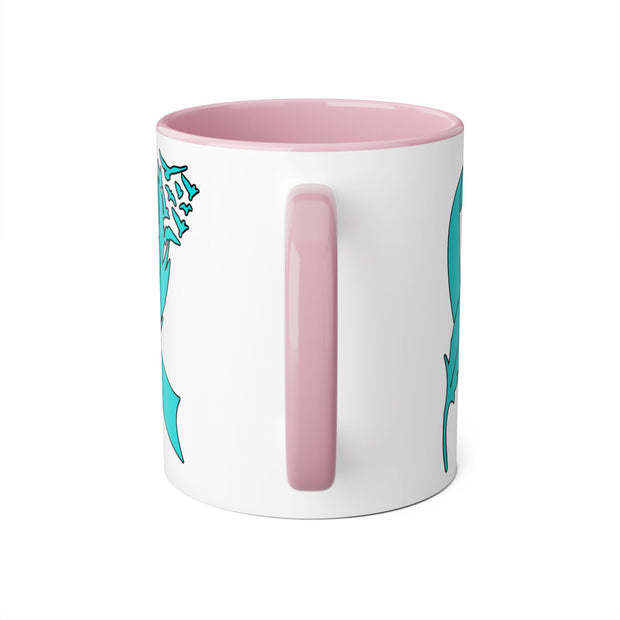 Ovarian Cancer Ribbon Accent Mugs, 11oz