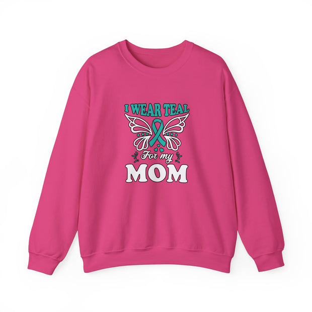 Teal for Mom Unisex Heavy Blend™ Crewneck Sweatshirt