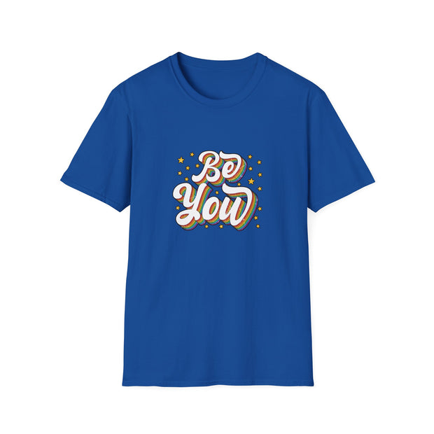 Retro Be You Pride Unisex Softstyle T-Shirt