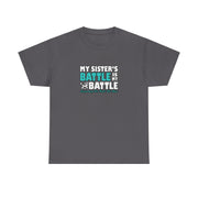 Sister Ovarian Cancer Unisex Heavy Cotton Tee