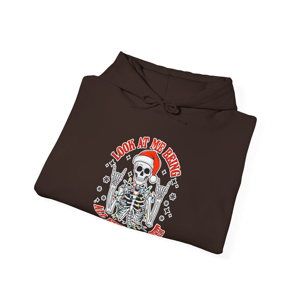 Festive Skeleton Unisex Heavy Blend™ Hooded Sweatshirt