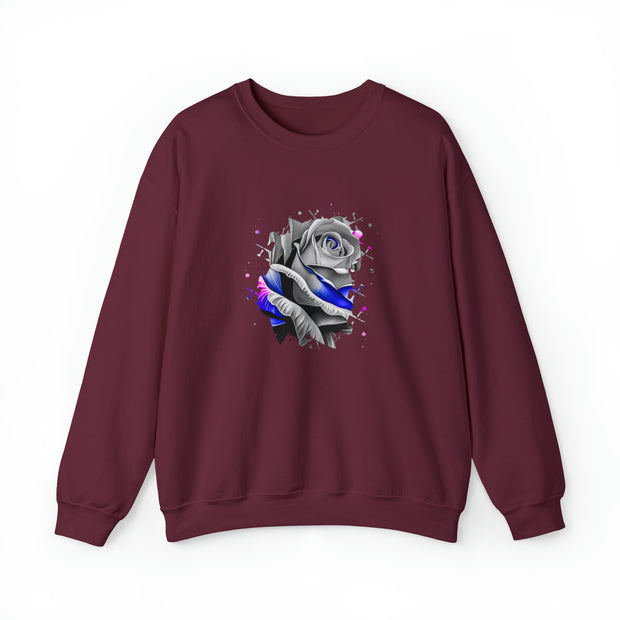 Rose Unisex Heavy Blend™ Crewneck Sweatshirt