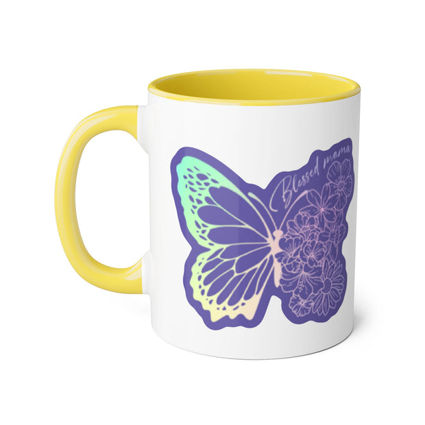 Blessed Mama Accent Mugs, 11oz