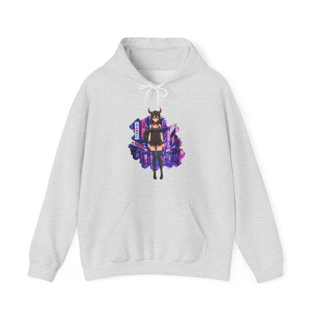 Anime Female Demon Unisex Heavy Blend™ Hooded Sweatshirt