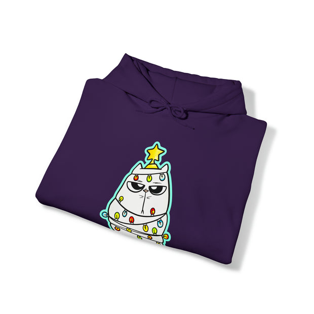 Christmas Cat Unisex Heavy Blend™ Hooded Sweatshirt