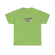 Colorful Soda Pop Unisex Heavy Cotton Tee | Fun Graphic Tee for All Occasions, Festival Apparel, Casual Wear, Gift Ideas, Summer Style
