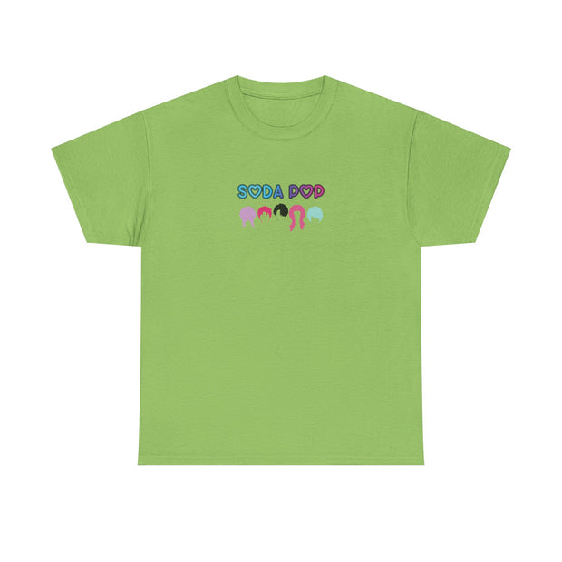 Colorful Soda Pop Unisex Heavy Cotton Tee | Fun Graphic Tee for All Occasions, Festival Apparel, Casual Wear, Gift Ideas, Summer Style