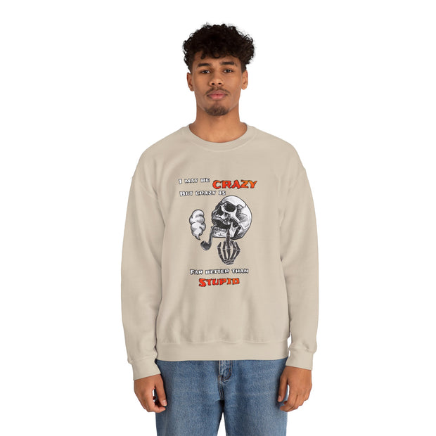 Crazy Skull Unisex Heavy Blend™ Crewneck Sweatshirt