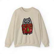Christmas cat Unisex Heavy Blend™ Crewneck Sweatshirt