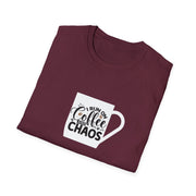 I Run on Coffee and Chaos Unisex Softstyle T-Shirt