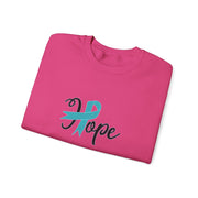 Ovarian Cancer Hope Unisex Heavy Blend™ Crewneck Sweatshirt