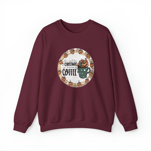 Christmas Coffee Unisex Heavy Blend™ Crewneck Sweatshirt