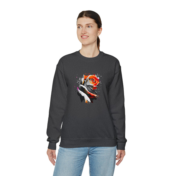 Rose Unisex Heavy Blend™ Crewneck Sweatshirt