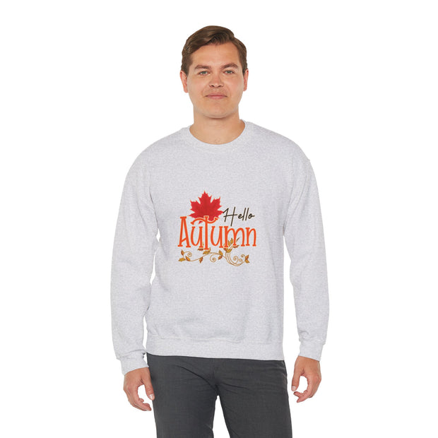 Hello Autumn Unisex Heavy Blend™ Crewneck Sweatshirt