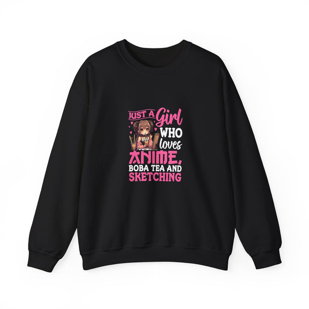 Just a Girl Unisex Heavy Blend™ Crewneck Sweatshirt