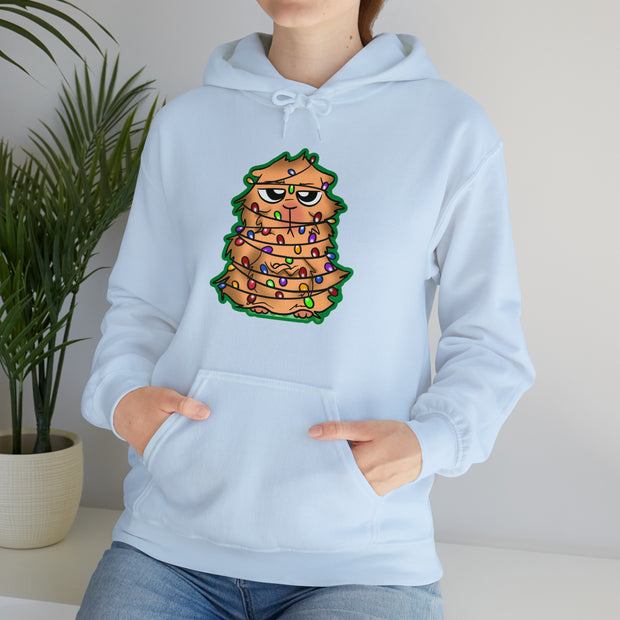 Christmas cat Unisex Heavy Blend™ Hooded Sweatshirt