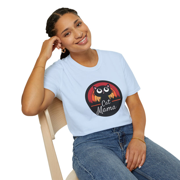 Cat Mama Unisex Softstyle T-Shirt