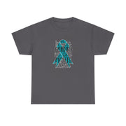 Family Support Ovarian Cancer Unisex Heavy Cotton Tee