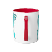 Ovarian Cancer Ribbon Accent Mugs, 11oz