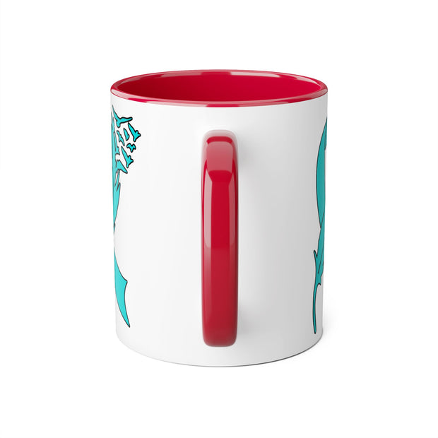 Ovarian Cancer Ribbon Accent Mugs, 11oz