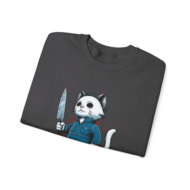 Horror Movie Cats Unisex Heavy Blend™ Crewneck Sweatshirt