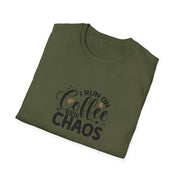 I Run on Coffee and Chaos Unisex Softstyle T-Shirt