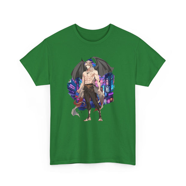 Anime Male Demon Unisex Heavy Cotton Tee