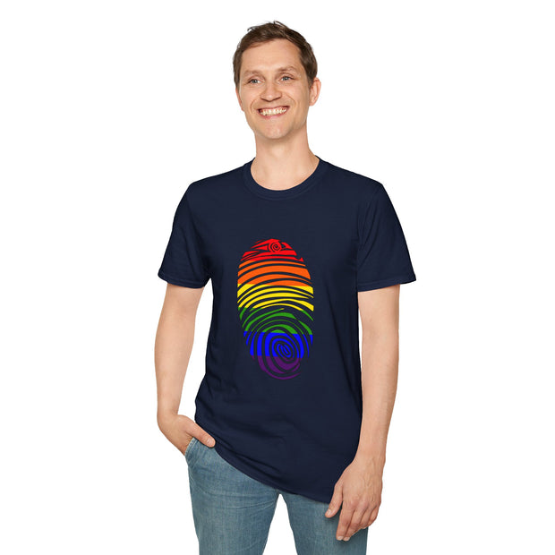 Pride Fingerprint Unisex Softstyle T-Shirt