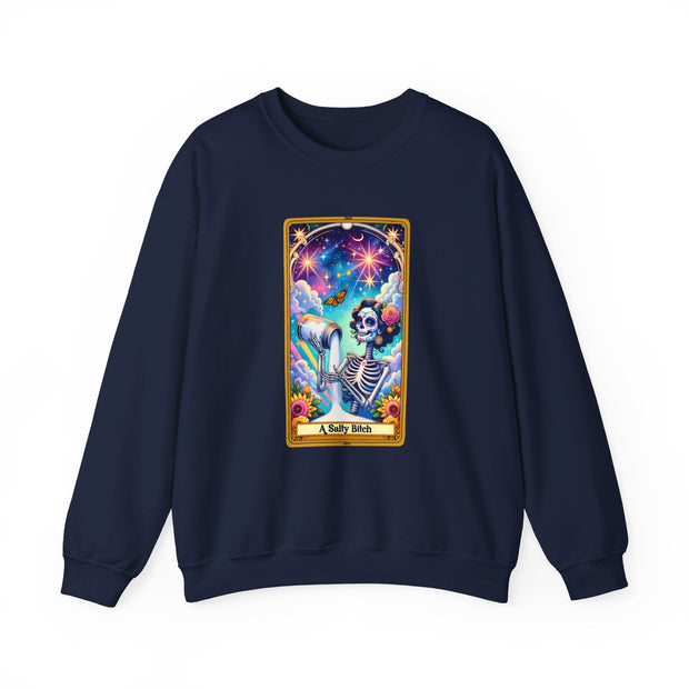Salty Bitch Tarot Card Unisex Heavy Blend™ Crewneck Sweatshirt