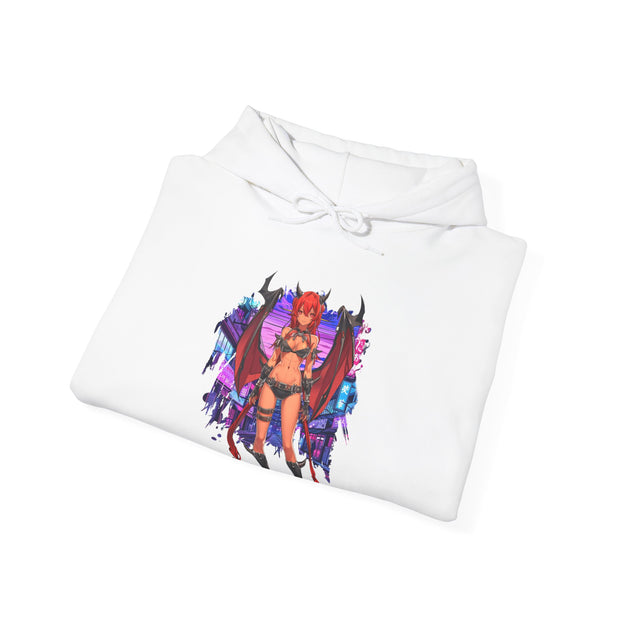 Anime Female Demon Unisex Heavy Blend™ Hooded Sweatshirt