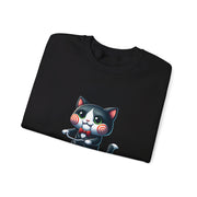 Horror Movie Cats Unisex Heavy Blend™ Crewneck Sweatshirt