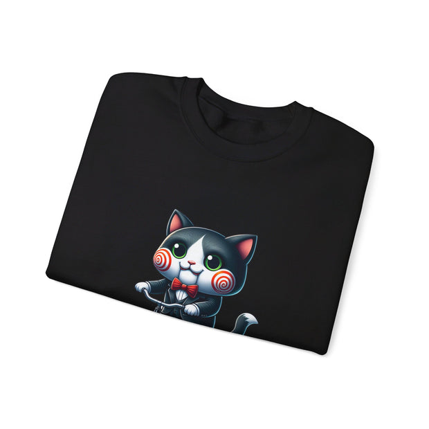 Horror Movie Cats Unisex Heavy Blend™ Crewneck Sweatshirt