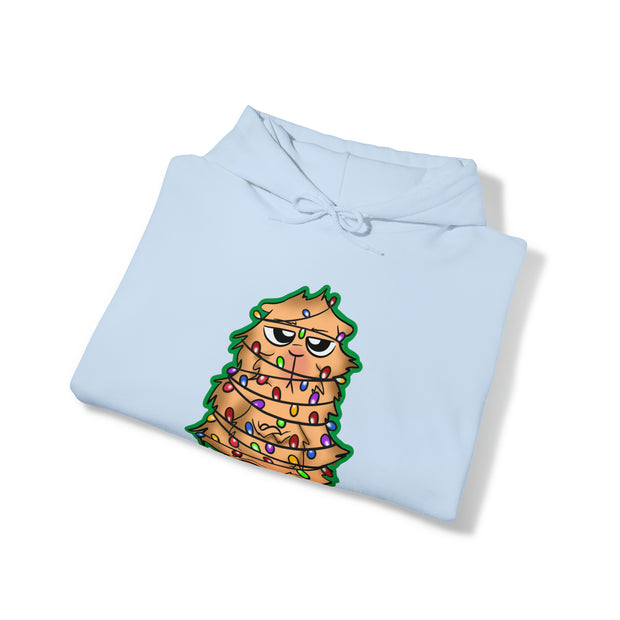 Christmas cat Unisex Heavy Blend™ Hooded Sweatshirt