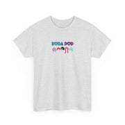 Colorful Soda Pop Unisex Heavy Cotton Tee | Fun Graphic Tee for All Occasions, Festival Apparel, Casual Wear, Gift Ideas, Summer Style
