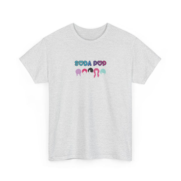 Colorful Soda Pop Unisex Heavy Cotton Tee | Fun Graphic Tee for All Occasions, Festival Apparel, Casual Wear, Gift Ideas, Summer Style