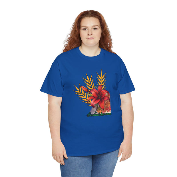 Saskatchewan Lily Unisex Heavy Cotton Tee