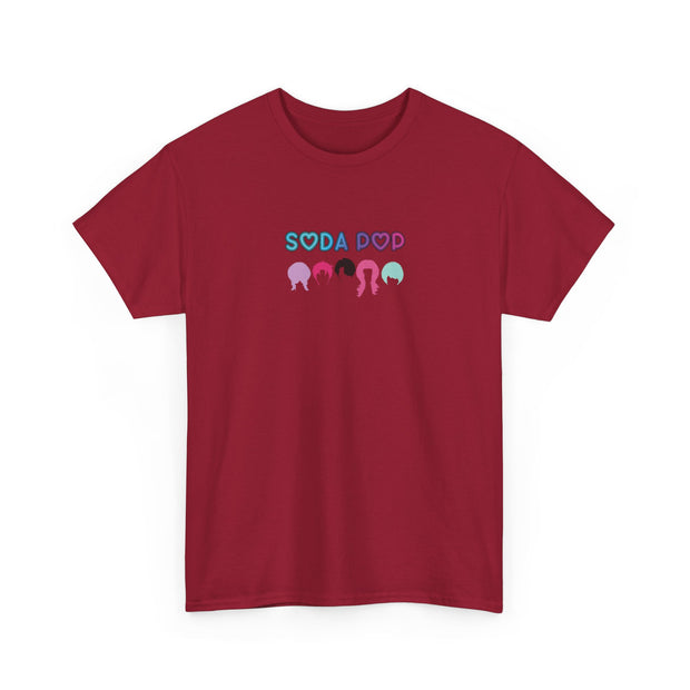 Colorful Soda Pop Unisex Heavy Cotton Tee | Fun Graphic Tee for All Occasions, Festival Apparel, Casual Wear, Gift Ideas, Summer Style
