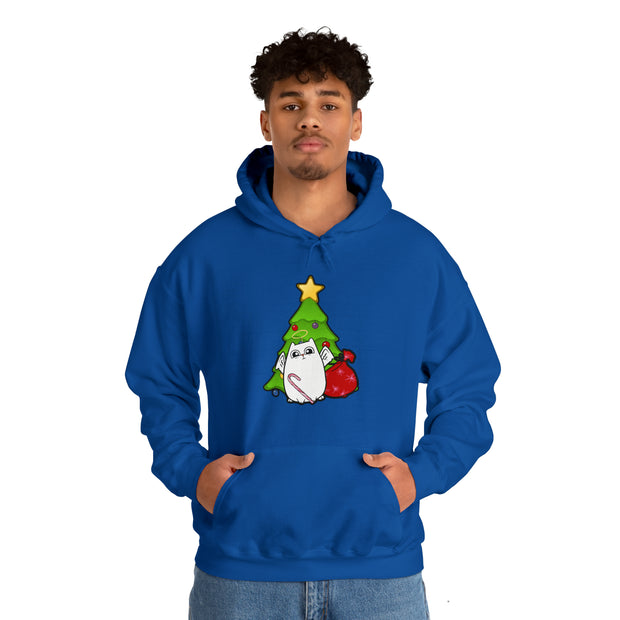 Christmas cat Unisex Heavy Blend™ Hooded Sweatshirt
