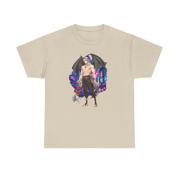 Anime Male Demon Unisex Heavy Cotton Tee