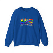 Peace Love Equality Unisex Heavy Blend™ Crewneck Sweatshirt