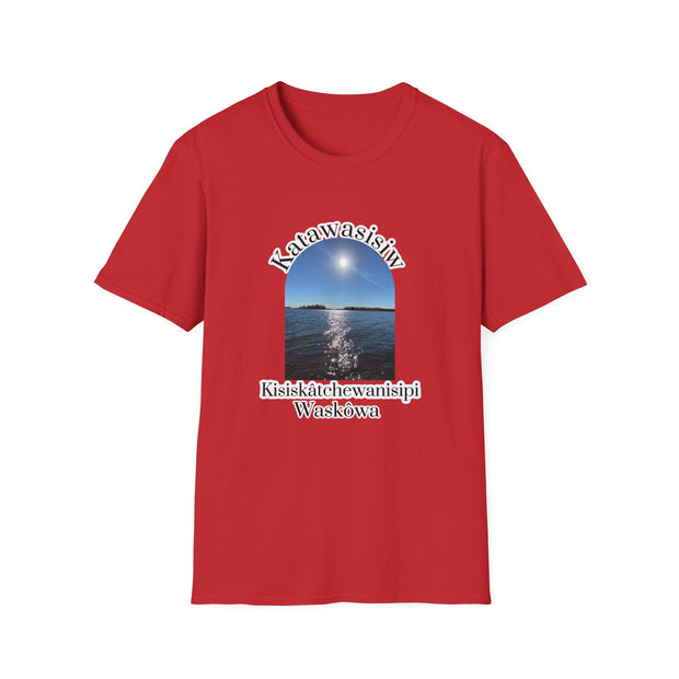 Cree Saskatchewan Skies Unisex Softstyle T-Shirt
