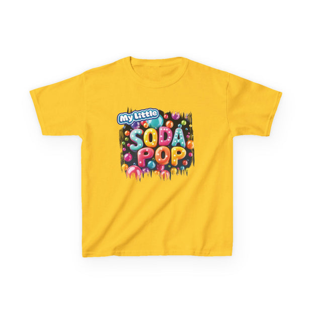 Kids Soda Pop Tee, Fun T-Shirt, Cute Apparel for Kids, Gift for Birthdays, Playdate Outfit, Colorful Kidswear