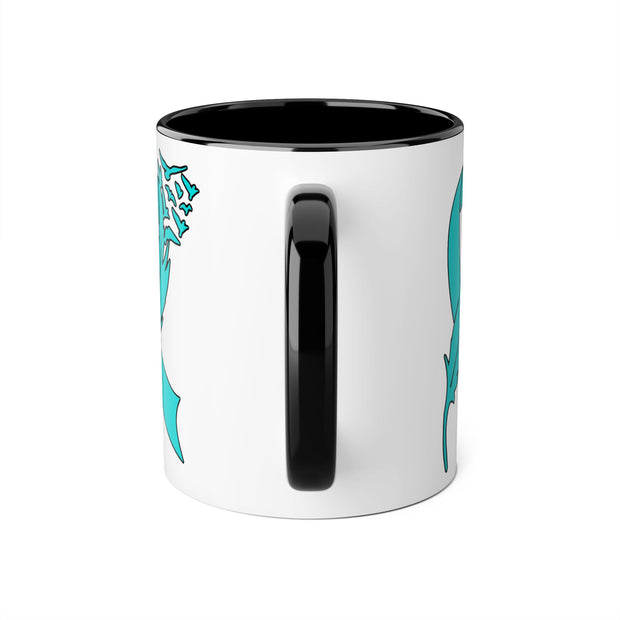 Ovarian Cancer Ribbon Accent Mugs, 11oz