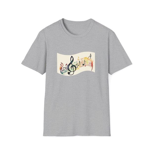 Musical Notes Unisex Softstyle T-Shirt