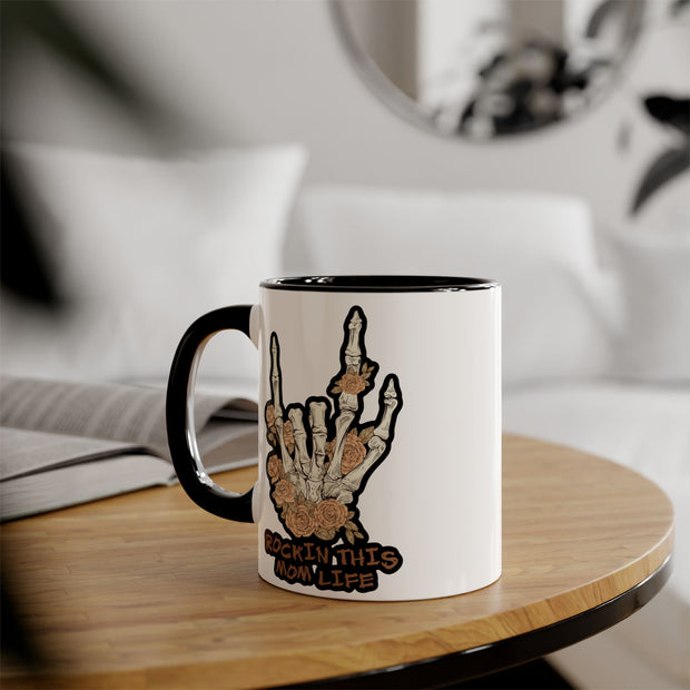 Rockin this Mom Life Accent Mugs, 11oz