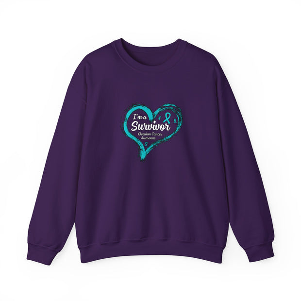 I am a Survivor Unisex Heavy Blend™ Crewneck Sweatshirt