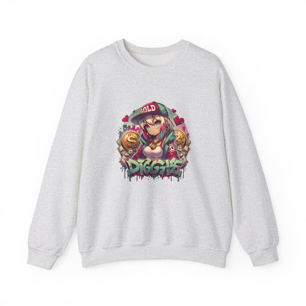 Graffiti Anime Girls Unisex Heavy Blend™ Crewneck Sweatshirt