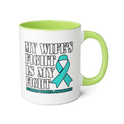 Ovarian Cancer Accent Mugs, 11oz