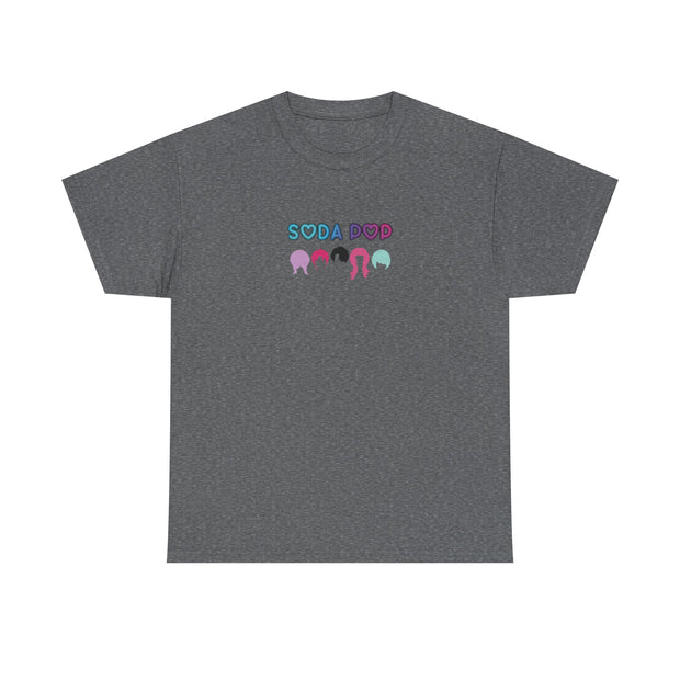 Colorful Soda Pop Unisex Heavy Cotton Tee | Fun Graphic Tee for All Occasions, Festival Apparel, Casual Wear, Gift Ideas, Summer Style